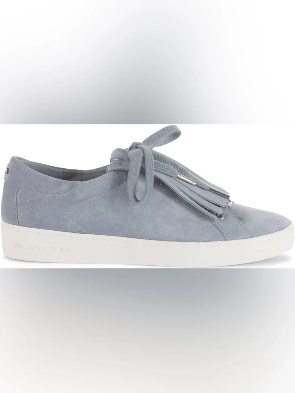 Michael Kors Dusty Blue Keaton Kiltie Suede Sneaker Box